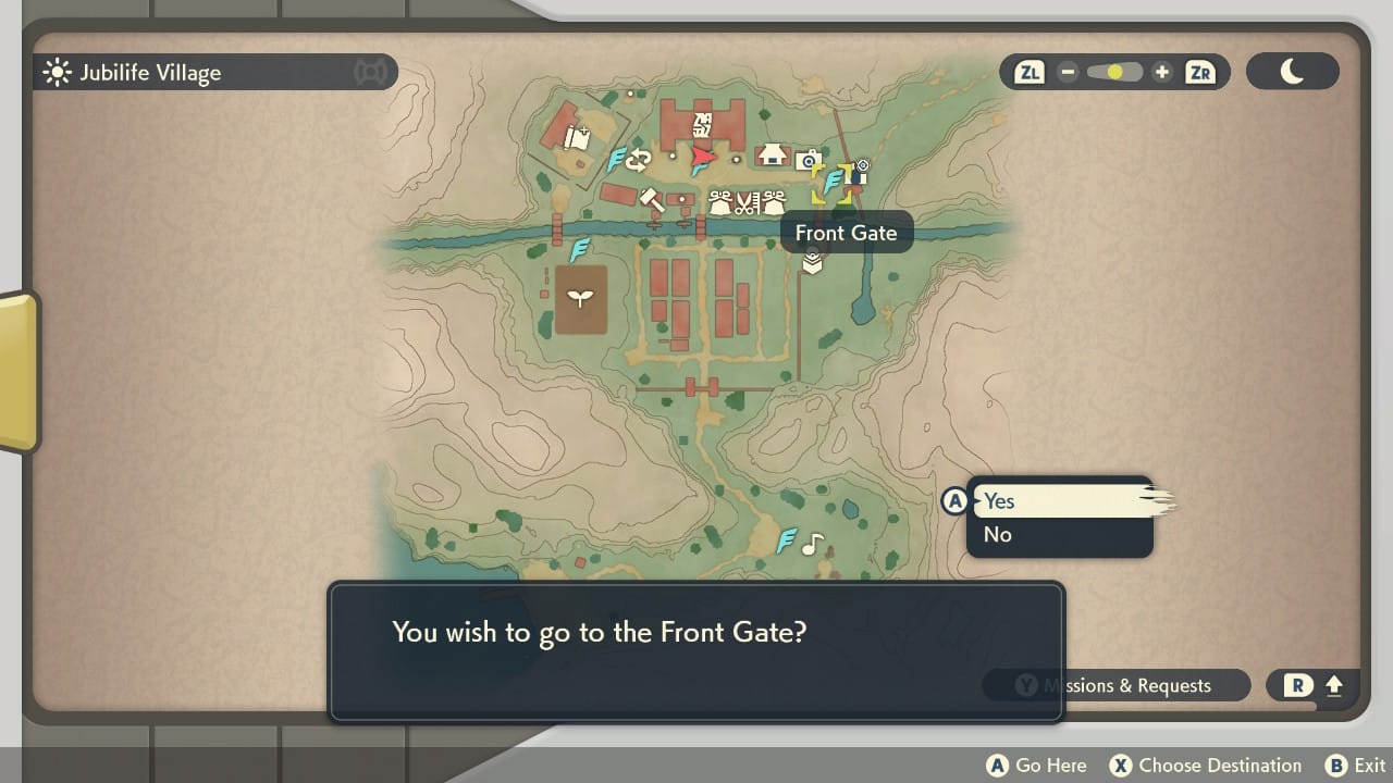 fast travel point in pokemon arceus