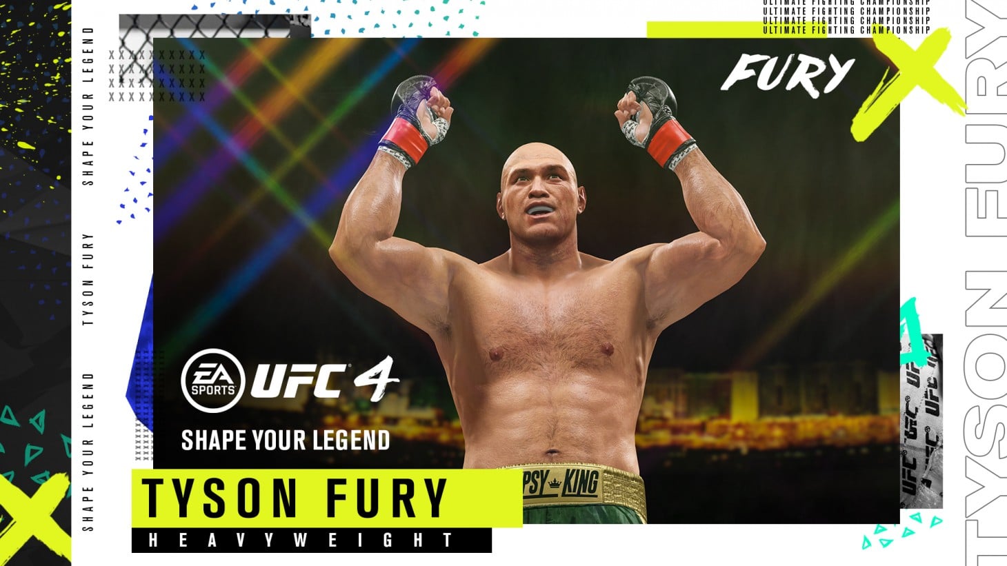 Tyson Fury, Heavyweight Boxing Champion and Playable DLC Character in UFC 4.