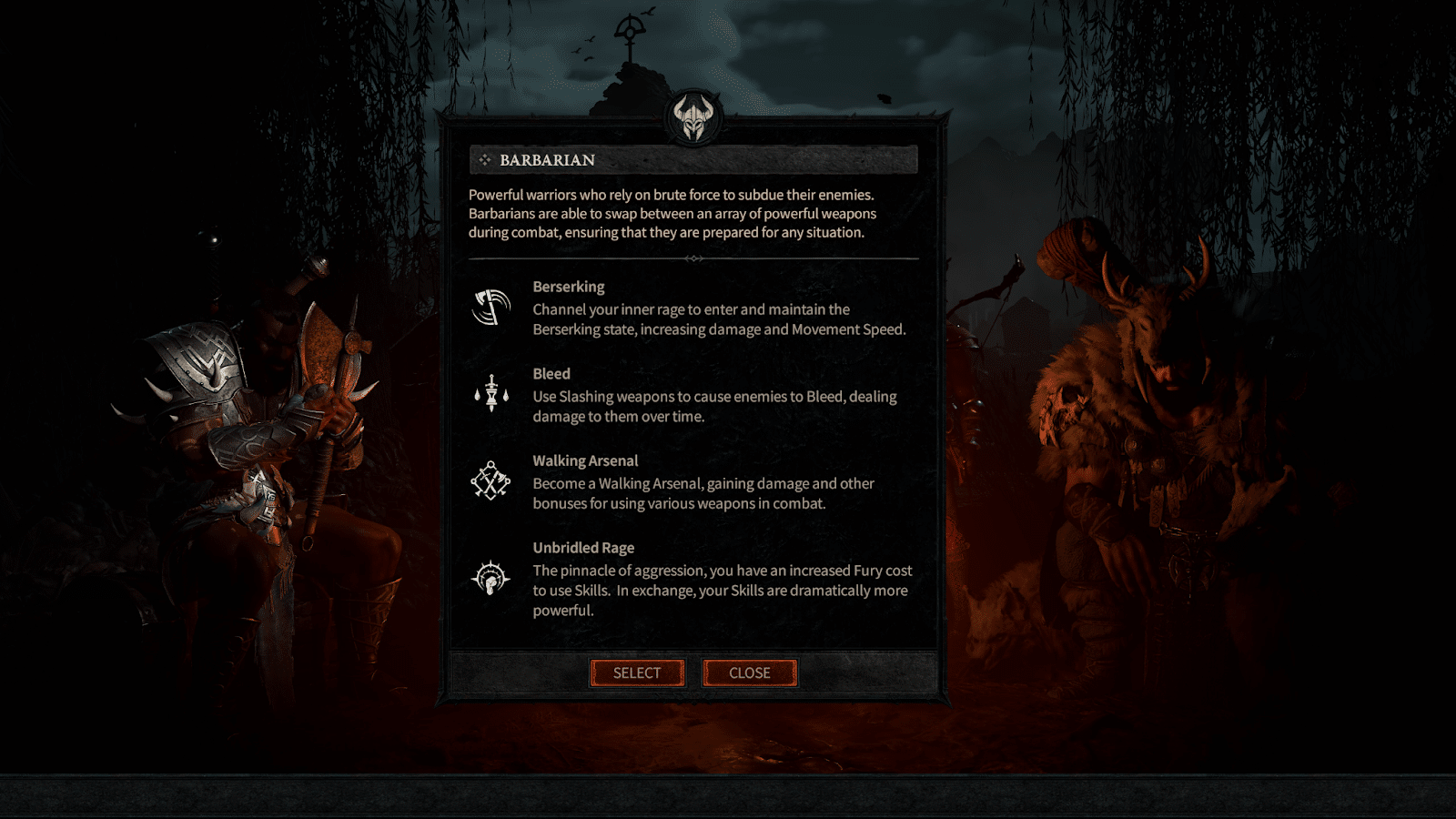 Classes in Diablo 4