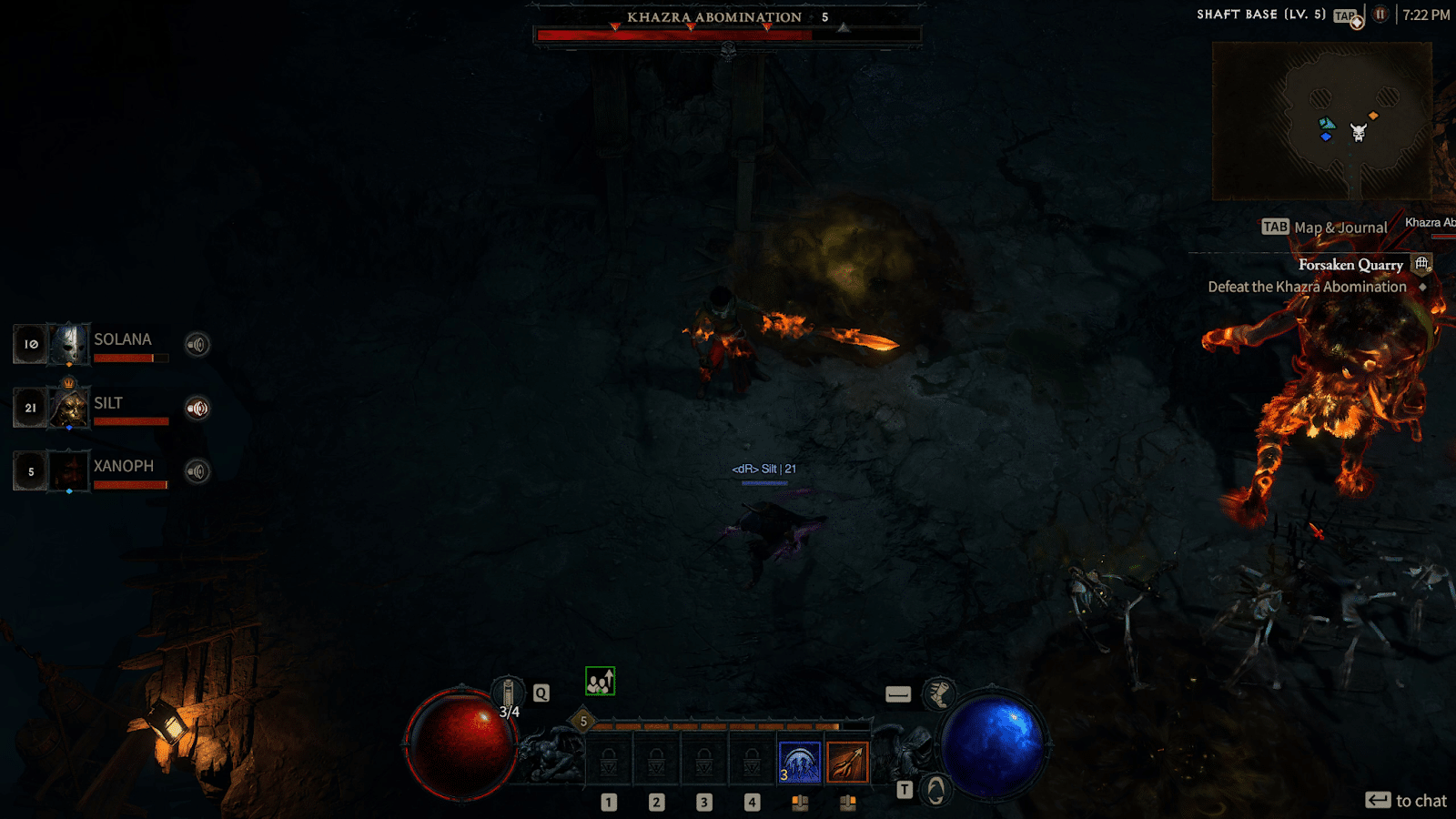 Join forces with other players to take down larger bosses