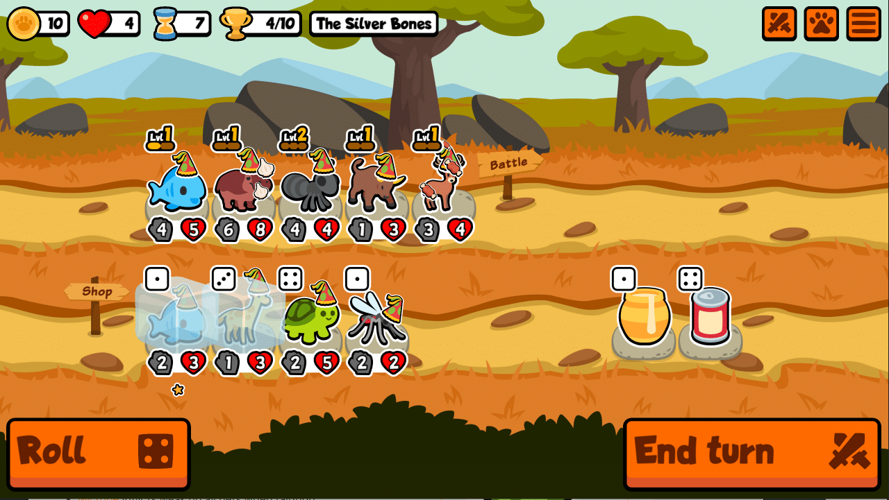 Focus on pets that complement each other in Super Auto Pets