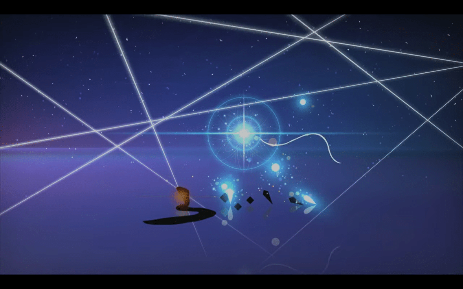 Edda absorbs Aven. Image from SoMa Albert's "Worldless - Secret Boss / Final Boss + Ending -" YouTube Video.