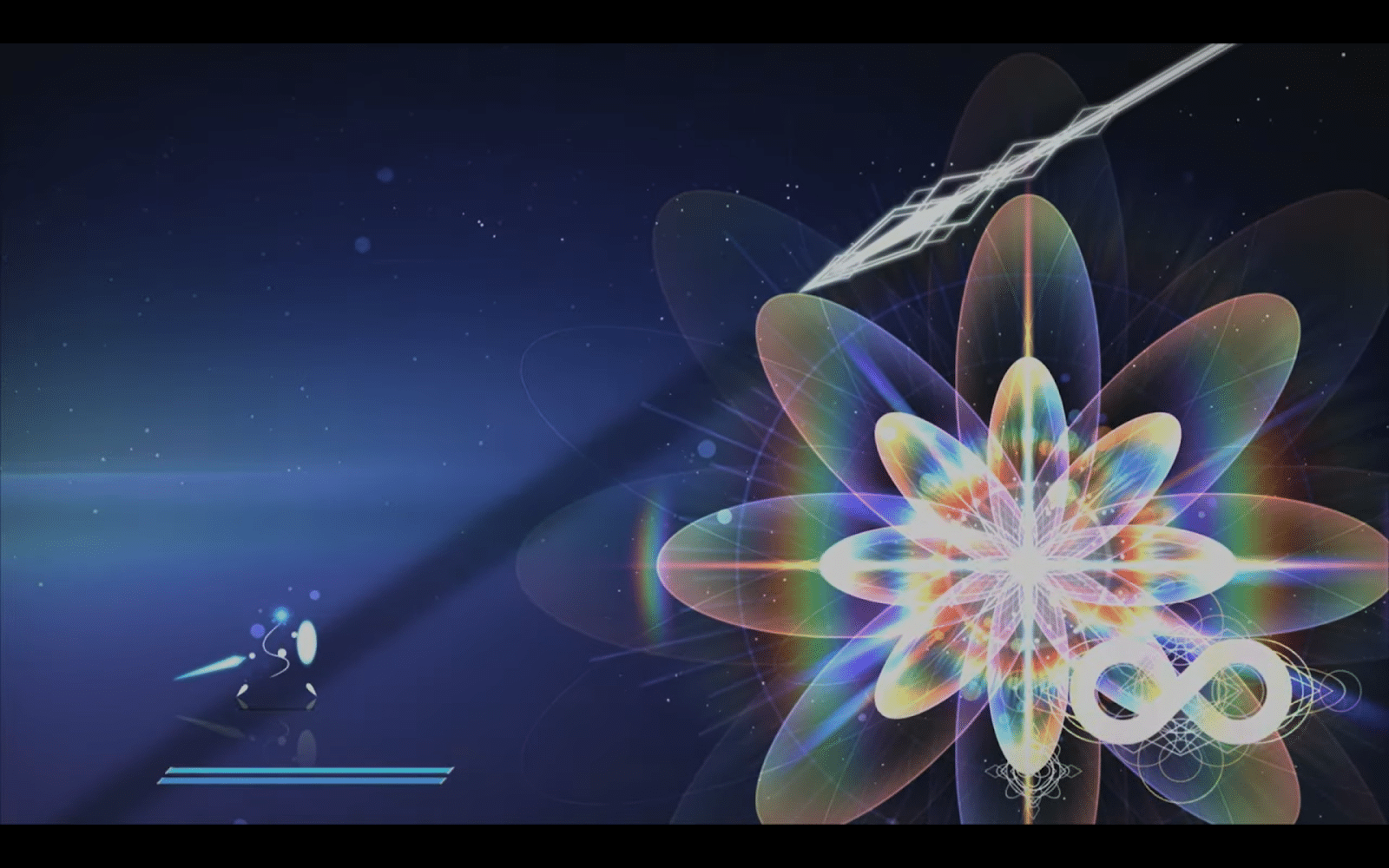 The final boss readies an attack. Image from SoMa Albert's "Worldless - Secret Boss / Final Boss + Ending -" YouTube Video.