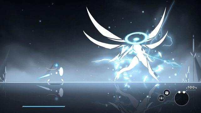 Edda faces down Angel, one of the bosses of Worldless.