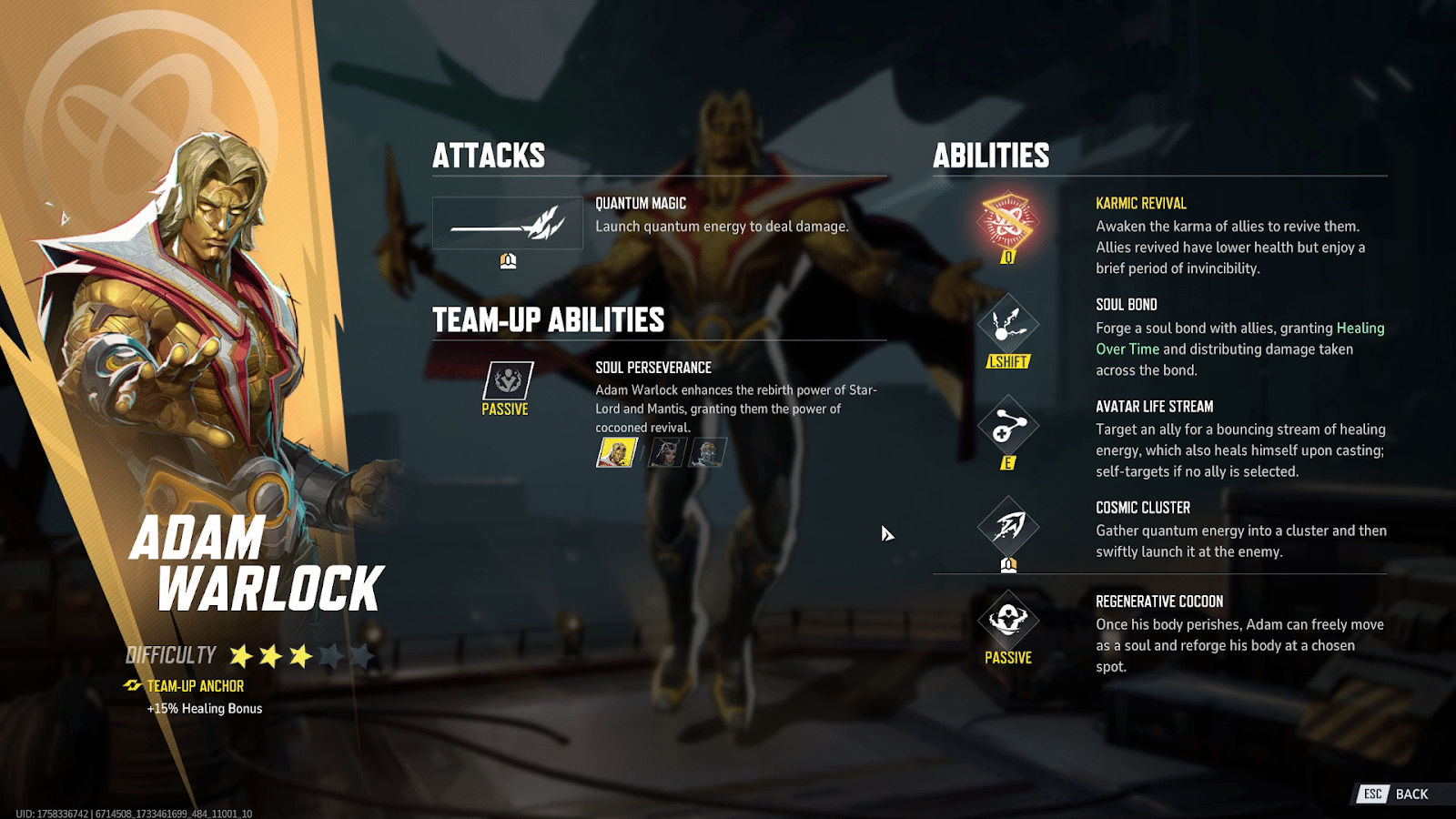 Check out all the abilities before hopping into a game!