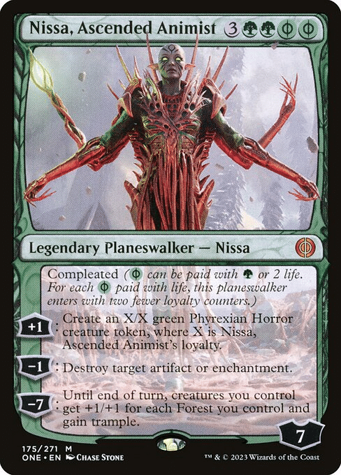 Nissa, Ascended Animist. Illustrated by  Chase Stone.