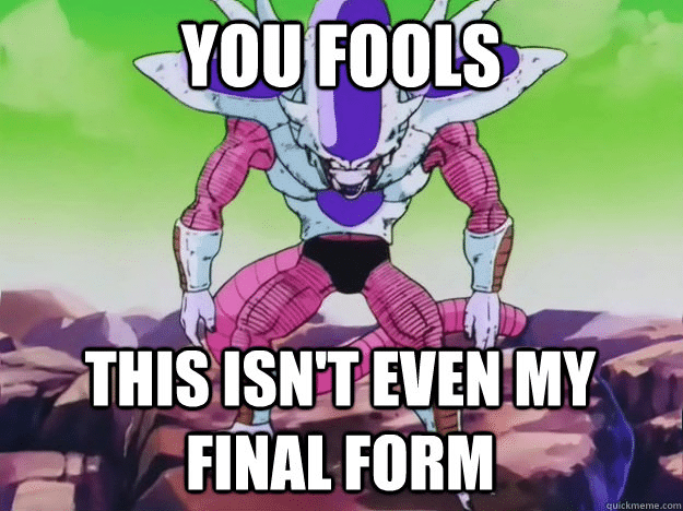 Frieza from Dragonball Z.