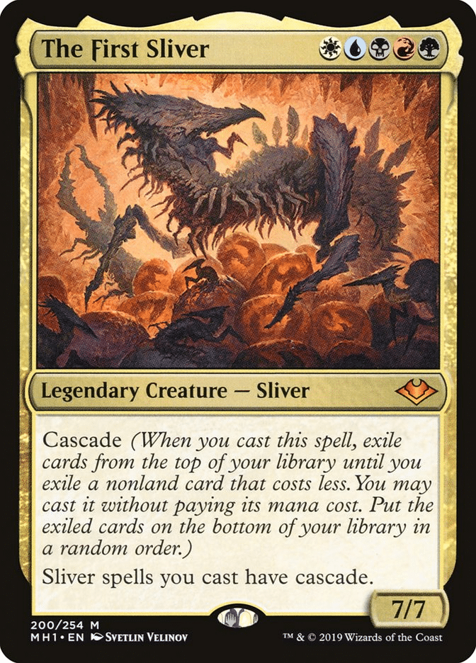 The First Sliver from Magic the Gathering. Illustrated by Svetlin Yelinov.