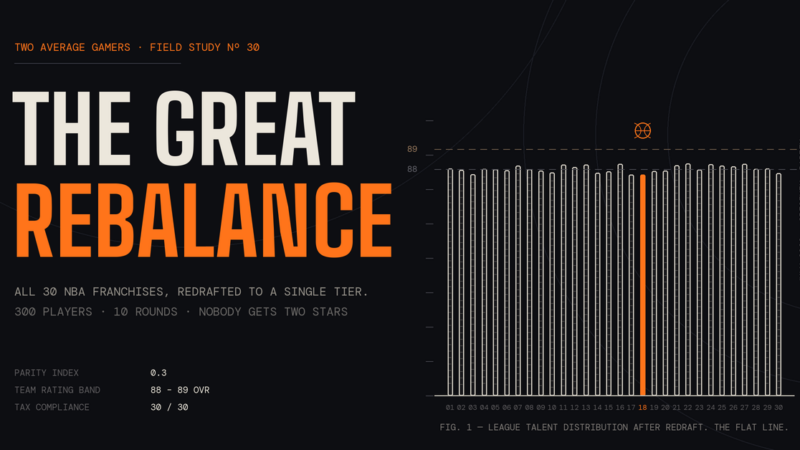 We Redrafted the Entire NBA for Perfect Parity (2K Would Never)