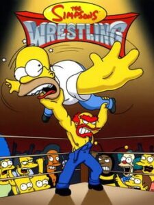 The Simpsons Wrestling Cover Art