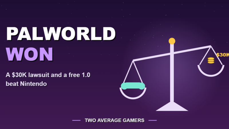 Palworld Won: A $30K Lawsuit and a Free 1.0 Beat Nintendo